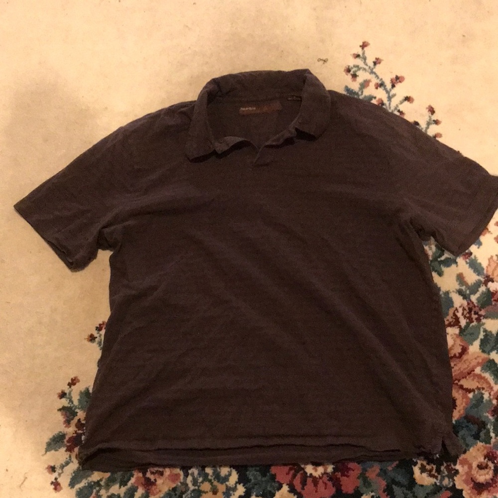 Brown Collared T-shirt